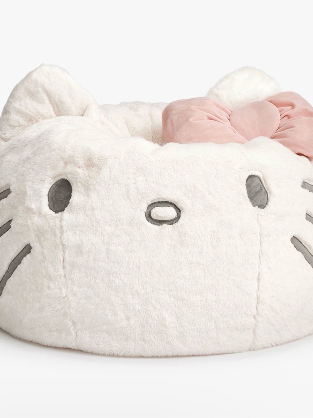 Pottery Barn Hello Kitty Cream Plush Seat with Pink Bow COVER ONLY